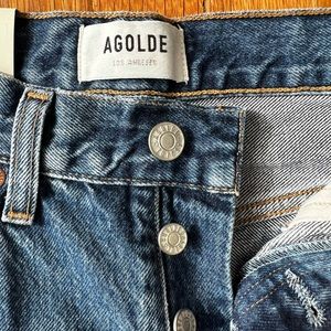Size 25 relaxed bootcut mid rise AGolde jeans